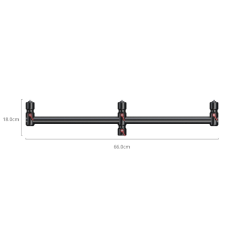 SmallRig 6252 - potrójny uchwyt/wspornik do bezprzewodowej transmisji i innych zastosowań do wózka do produkcji video (3w1) - wymiary